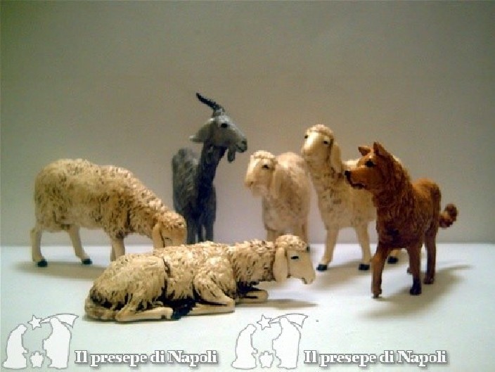 kit pecore con cane e capra