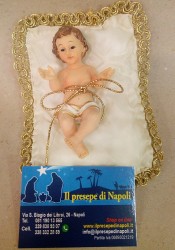 cuscino con passamaneria con bambino Gesù (pic)